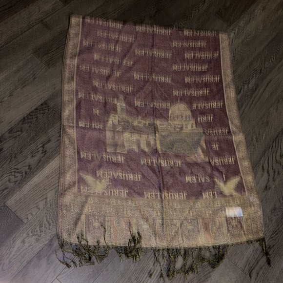 Jerusalem Cashmere pashmina scarf new - Picture 4 of 11